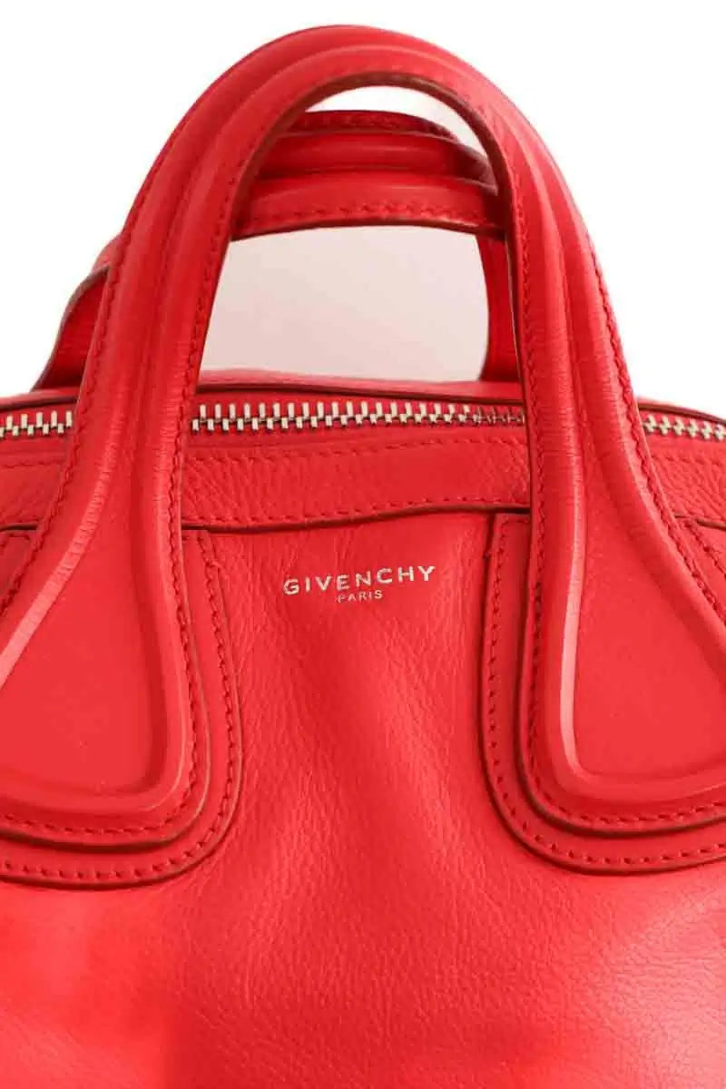 Sac porté épaule Givenchy Nightingale Rouge en Cuir