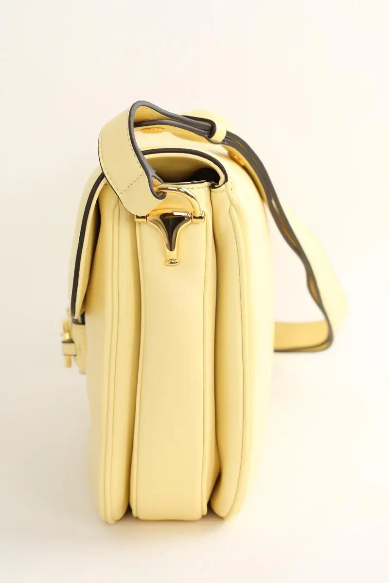 Sac porté épaule Gucci Jaune en Cuir
