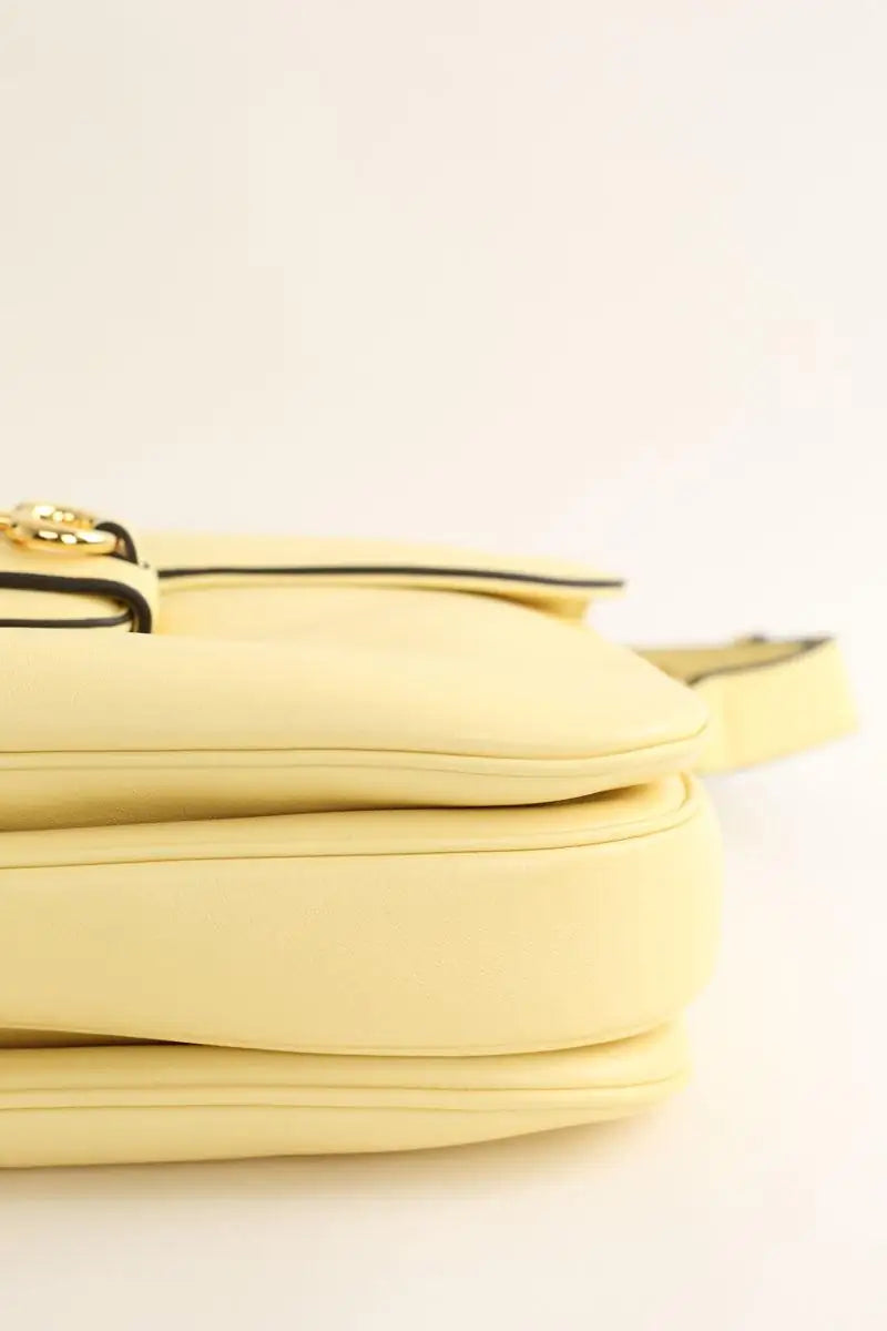 Sac porté épaule Gucci Jaune en Cuir