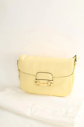 Sac porté épaule Gucci Jaune en Cuir