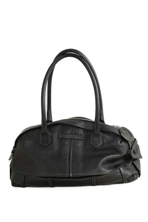 Sac porté épaule Jean Paul Gaultier Sac Trench Coat Noir en Cuir