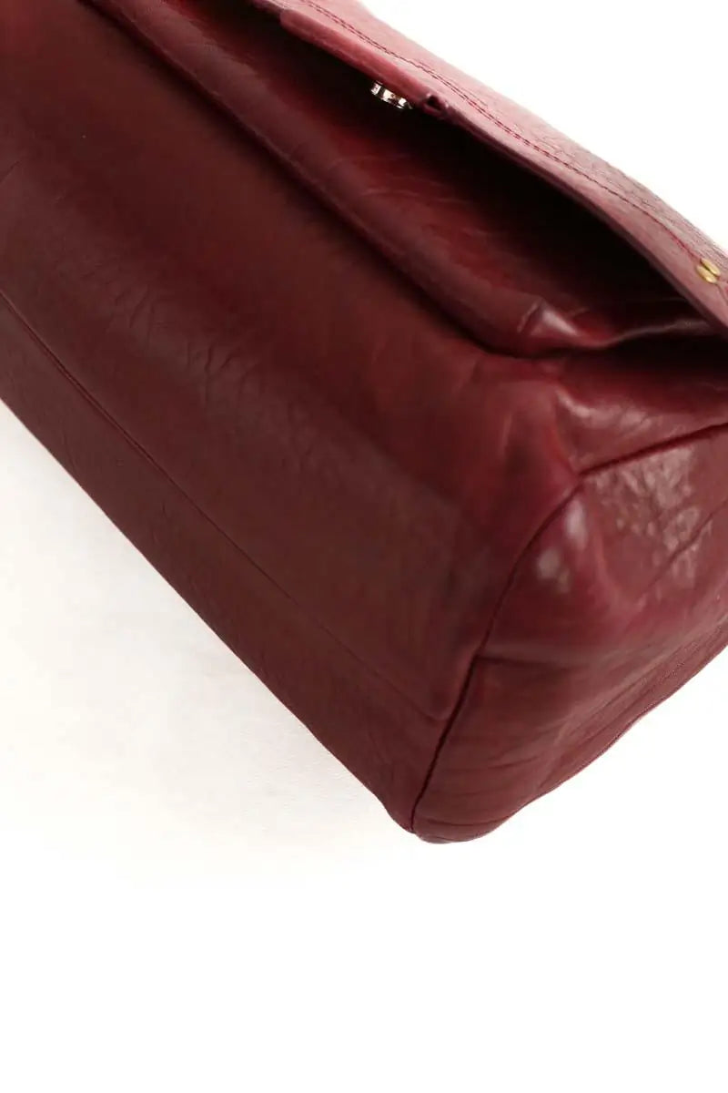 Sac porté épaule Jérôme Dreyfuss Lulu Bordeaux en Cuir