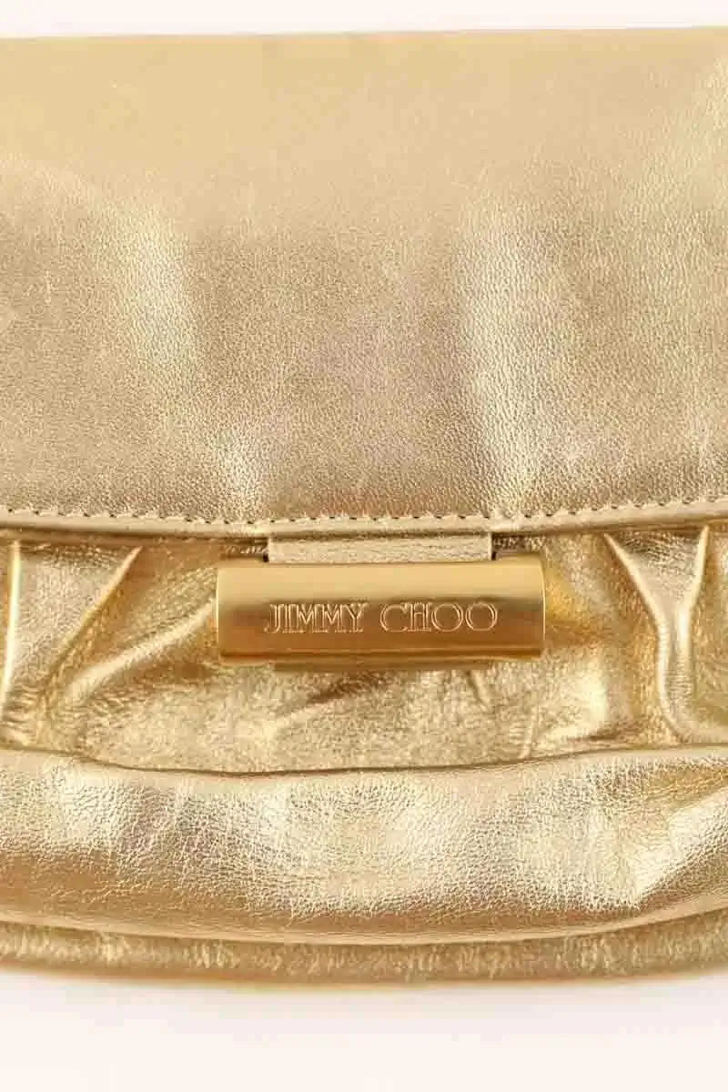 Sac porté épaule Jimmy Choo Doré en Cuir
