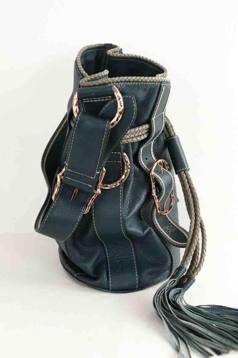 Sac porté épaule Lancel Vert en Cuir