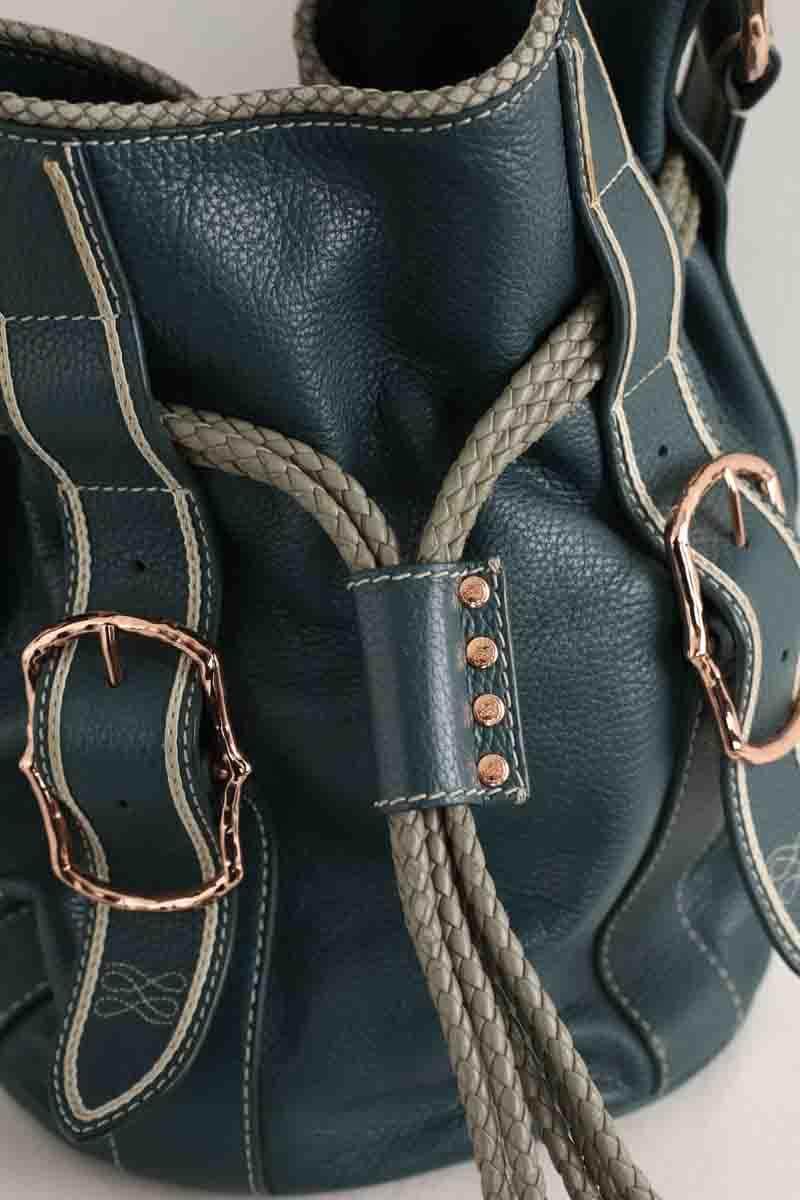 Sac porté épaule Lancel Vert en Cuir