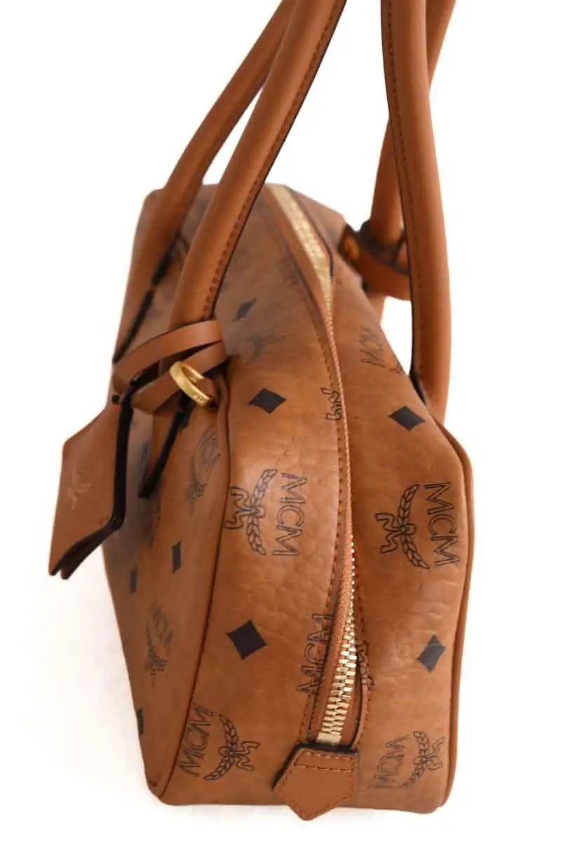 Sac porté épaule MCM Camel en Cuir