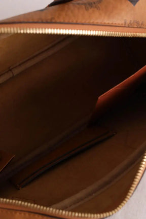 Sac porté épaule MCM Camel en Cuir