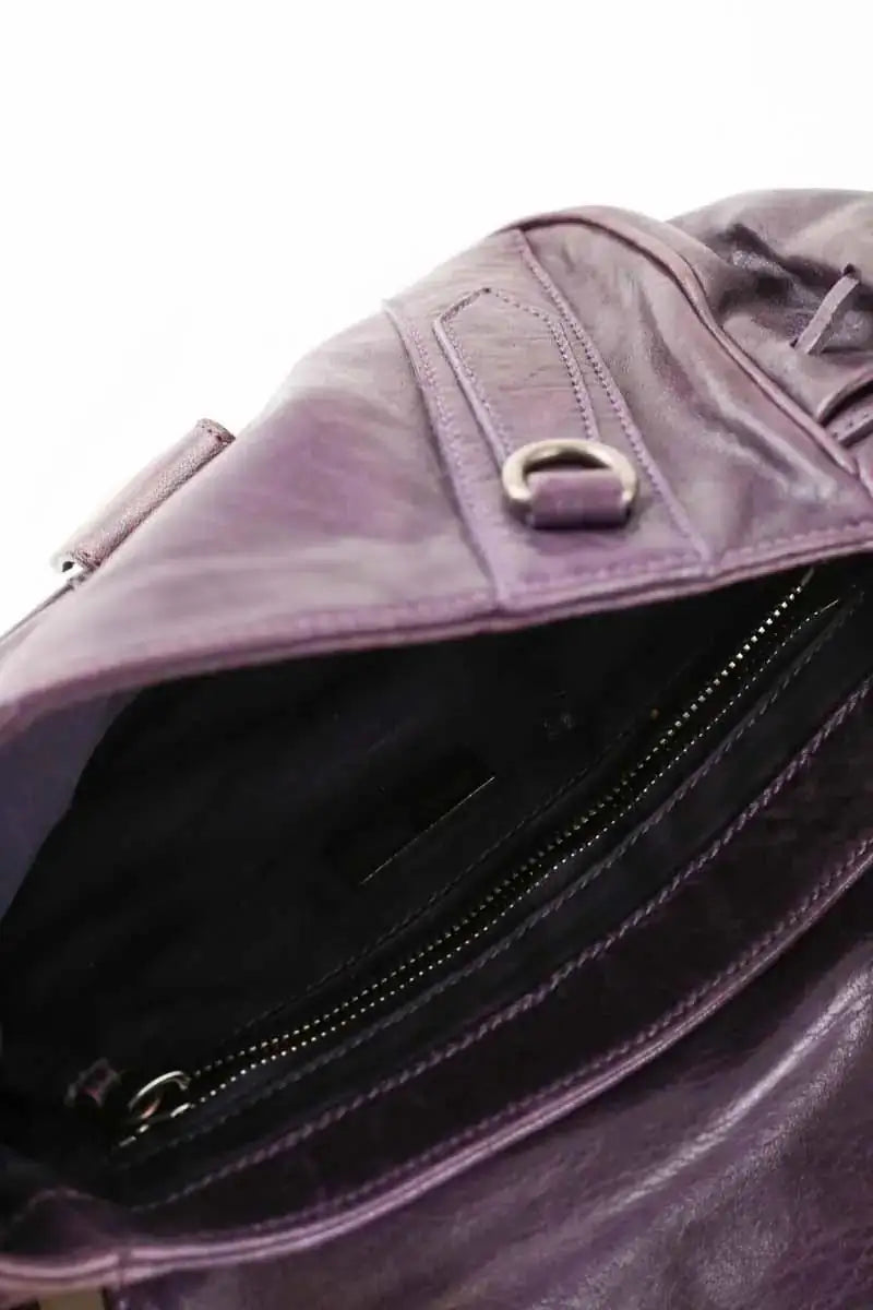 Sac porté épaule Miu Miu Violet en Cuir