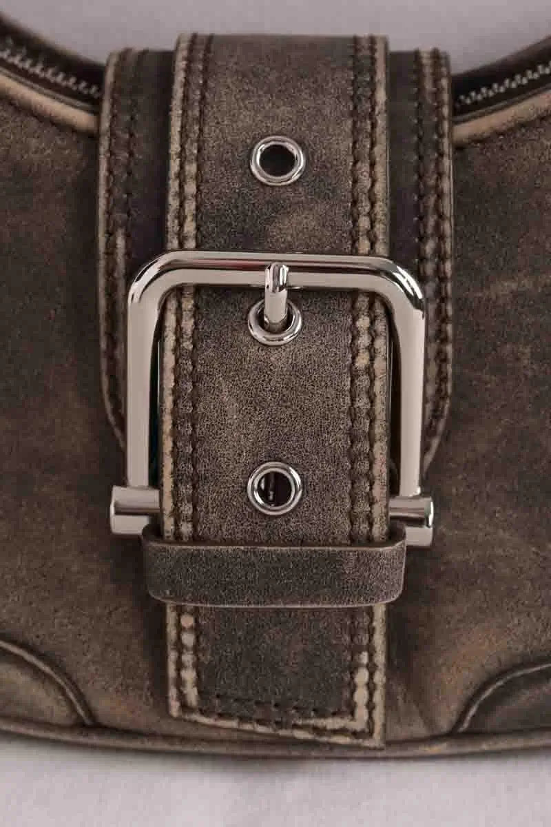 Sac porté épaule OSOI Anthracite en Cuir