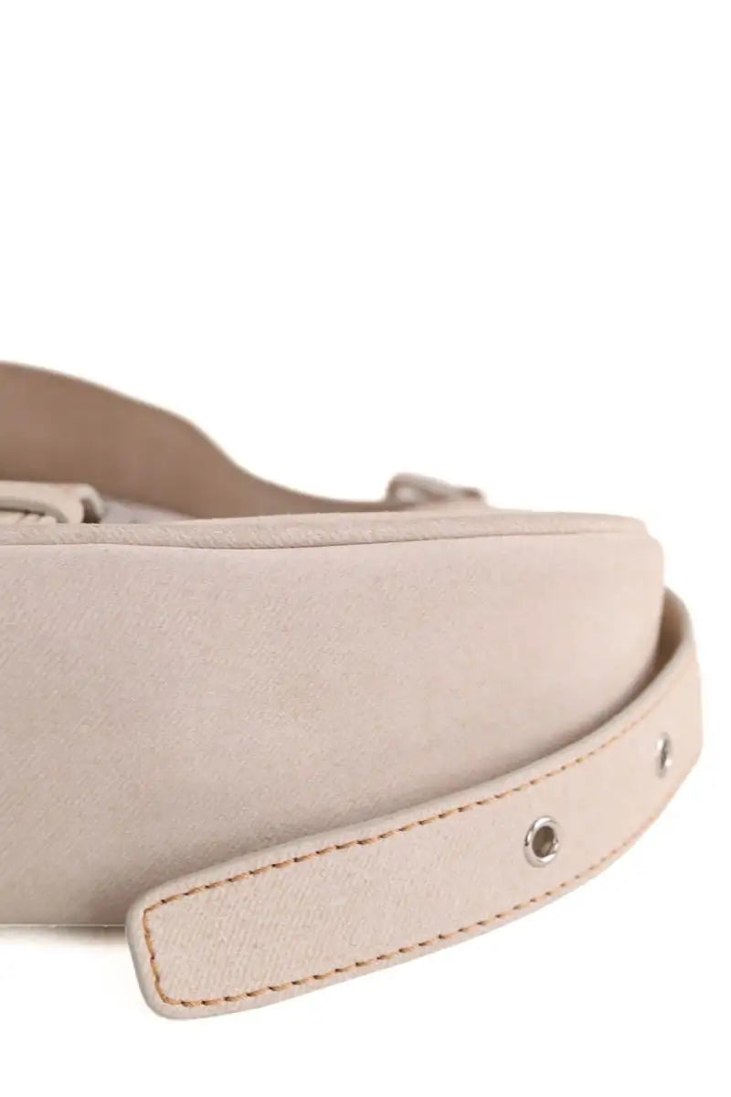 Sac porté épaule OSOI Hobo Brocle Beige en Denim
