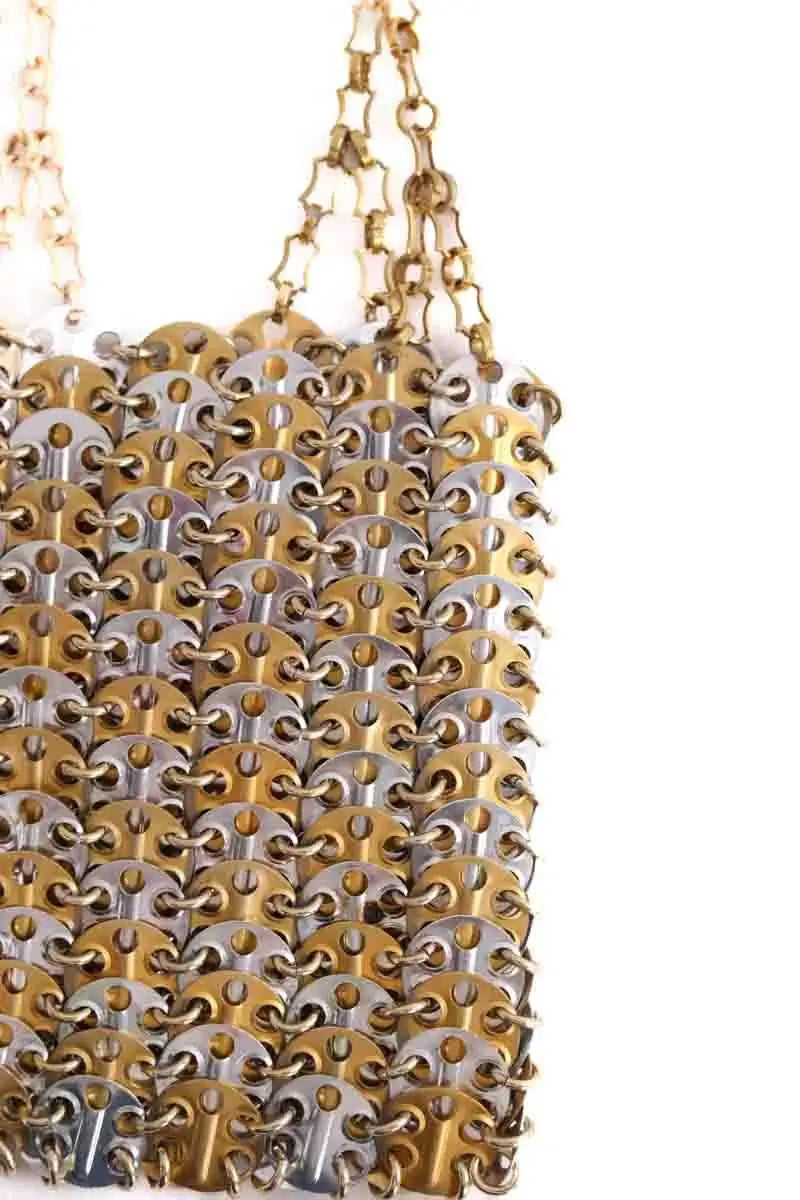 Sac porté épaule Paco Rabanne 1969 Doré en Métal