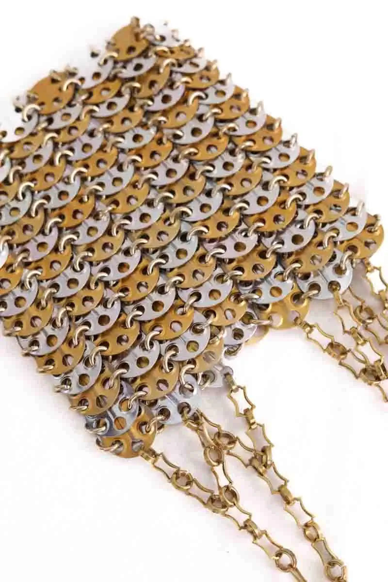 Sac porté épaule Paco Rabanne 1969 Doré en Métal