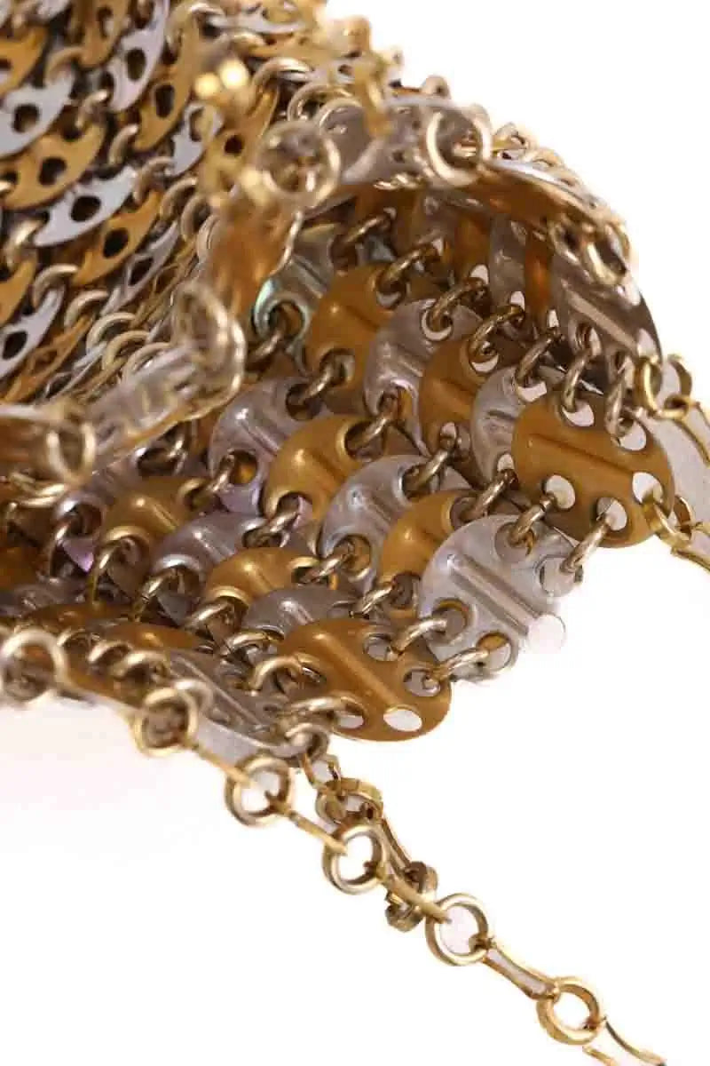 Sac porté épaule Paco Rabanne 1969 Doré en Métal