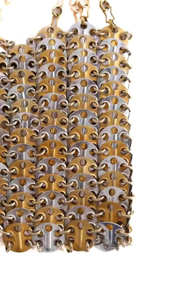 Sac porté épaule Paco Rabanne 1969 Doré en Métal