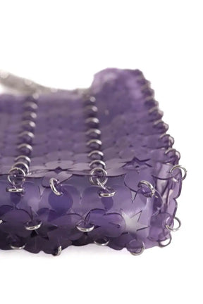 Sac porté épaule Paco Rabanne Nano 1969 Violet en Synthétique