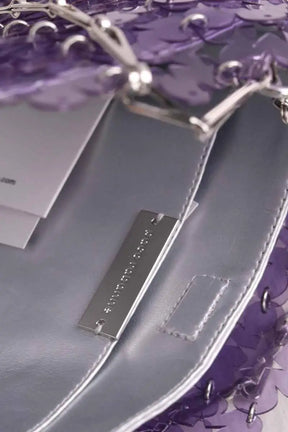 Sac porté épaule Paco Rabanne Nano 1969 Violet en Synthétique