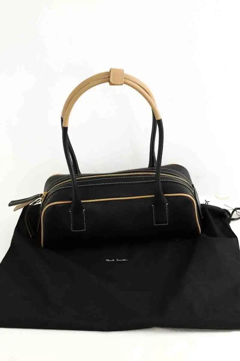Sac porté épaule Paul Smith Agatha Noir en Cuir