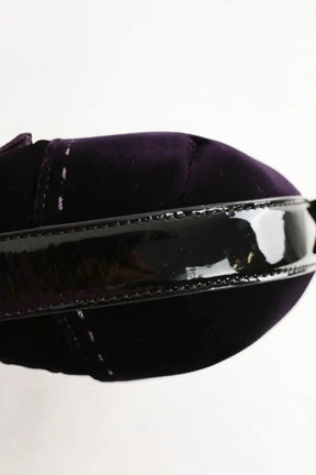 Sac porté épaule Paule Ka Violet en Velours
