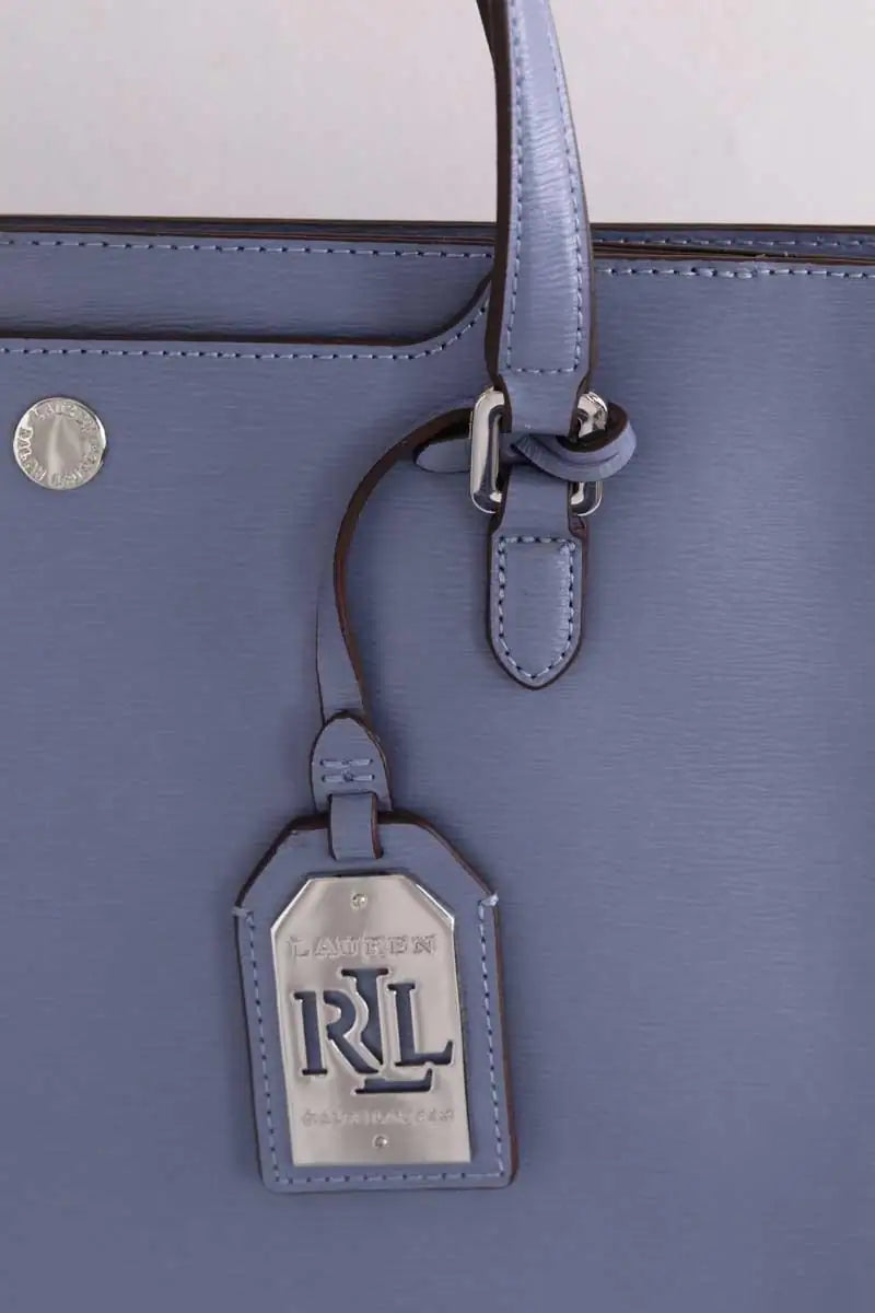 Sac porté épaule Ralph Lauren Bleu en Cuir