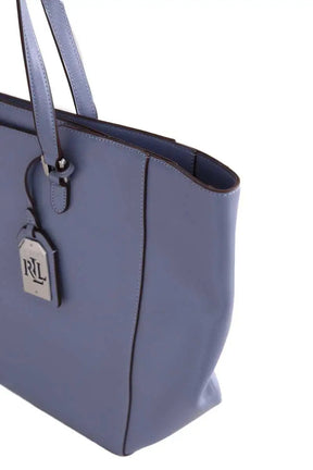 Sac porté épaule Ralph Lauren Bleu en Cuir