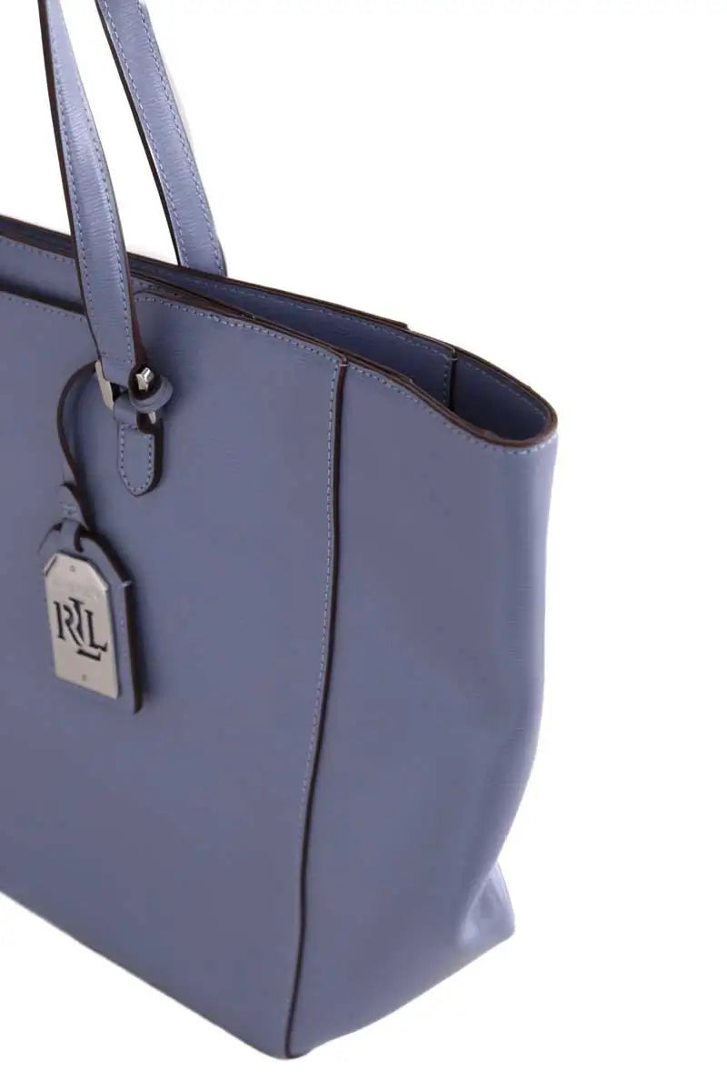 Sac porté épaule Ralph Lauren Bleu en Cuir