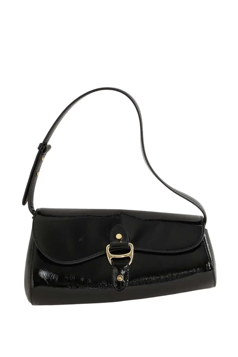 Sac porté épaule Ralph Lauren Tasha Noir en Cuir - Seconde Main