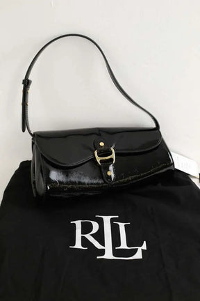 Sac porté épaule Ralph Lauren Tasha Noir en Cuir