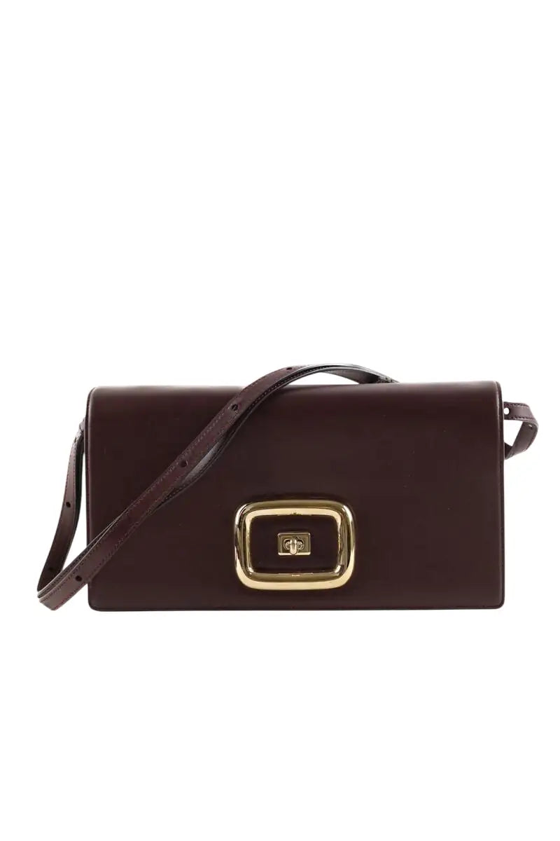 Sac porté épaule Roger Vivier Viv Choc Marron en Cuir - Seconde Main
