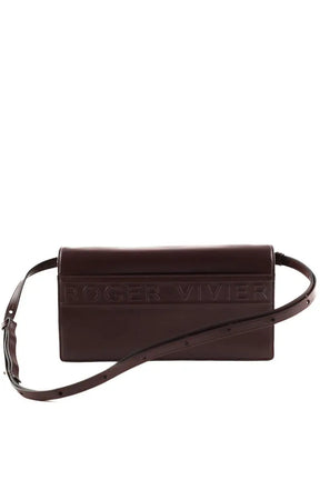 Sac porté épaule Roger Vivier Viv Choc Marron en Cuir
