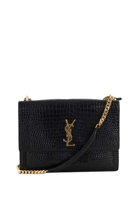 Sac porté épaule Saint Laurent Sunset Noir en Cuir - Seconde Main