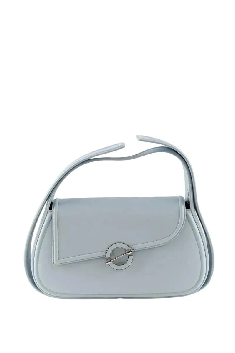 Sac porté épaule Samsoe Samsoe Bleu en Cuir - Seconde Main