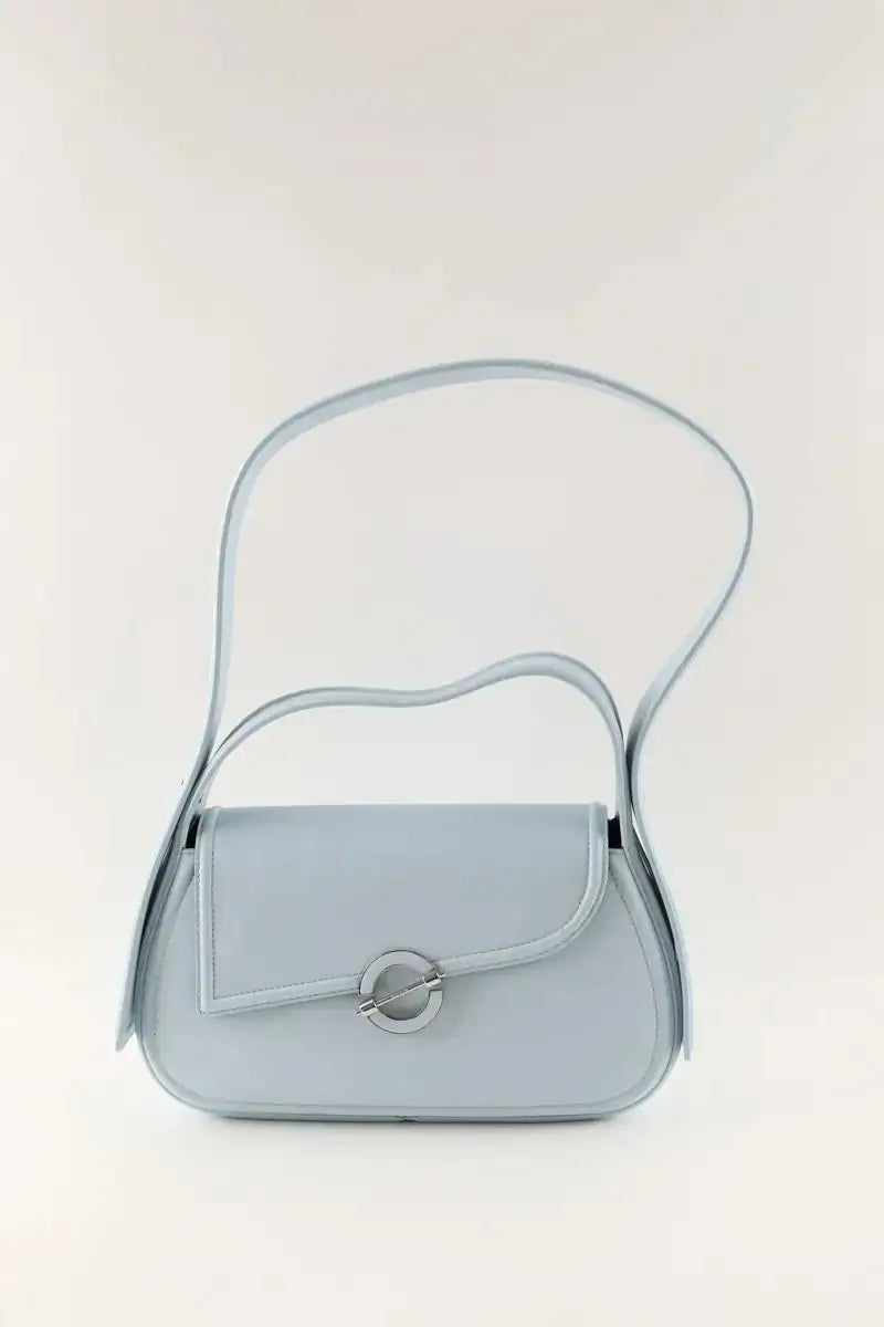 Sac porté épaule Samsoe Samsoe Bleu en Cuir