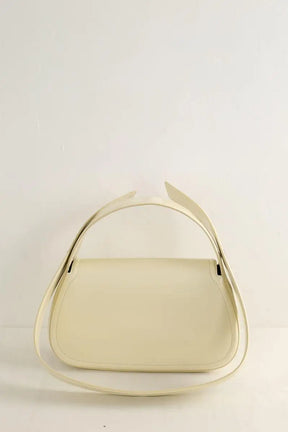 Sac porté épaule Samsoe Samsoe Sahero Ecru en Cuir verni