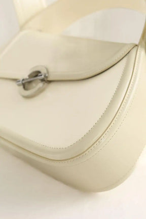 Sac porté épaule Samsoe Samsoe Sahero Ecru en Cuir verni