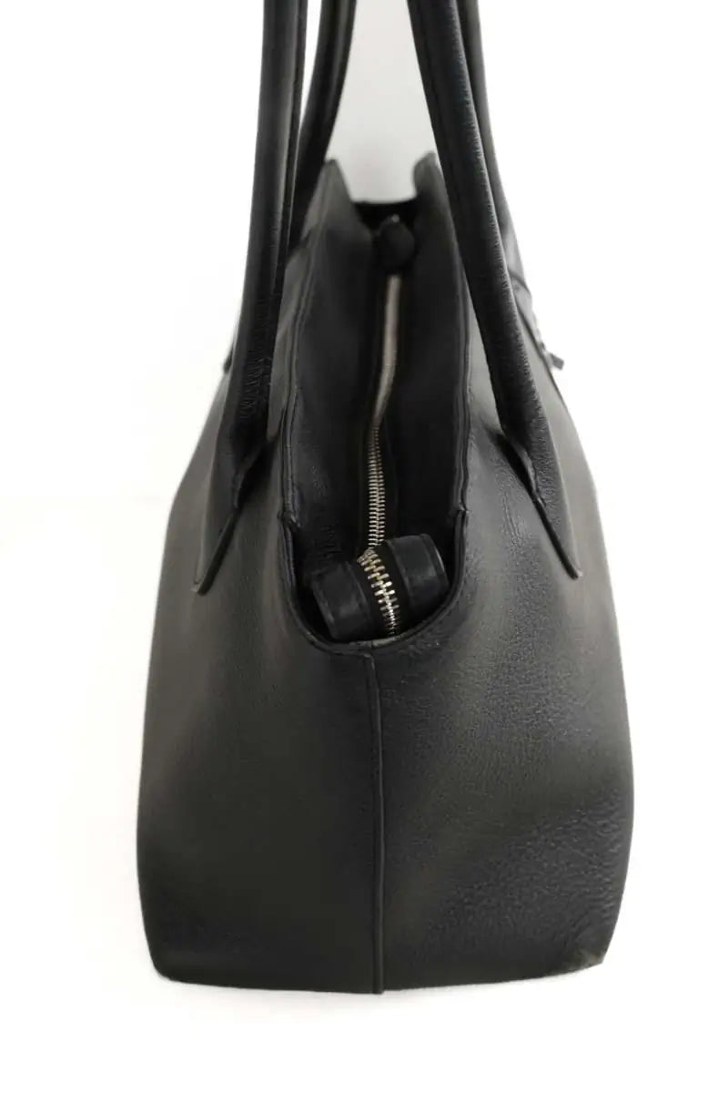 Sac porté épaule The Row Terrasse Noir en Cuir
