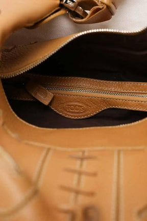 Sac porté épaule Tod's Mickey Camel en Cuir