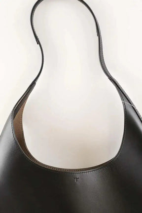 Sac porté épaule Tory Burch Pierced soft bag Noir en Cuir