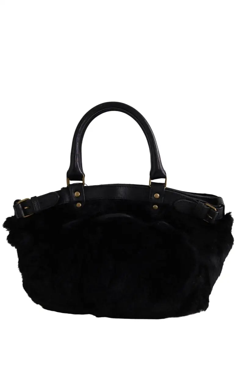 Sac porté épaule Vanessa Bruno Noir en Fourrure - Seconde Main