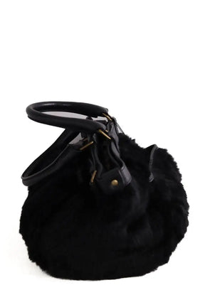 Sac porté épaule Vanessa Bruno Noir en Fourrure