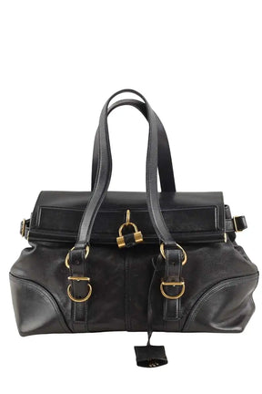 Sac porté épaule Yves Saint Laurent boston Noir en Cuir - Seconde Main