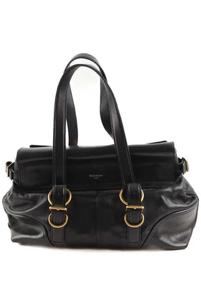 Sac porté épaule Yves Saint Laurent boston Noir en Cuir