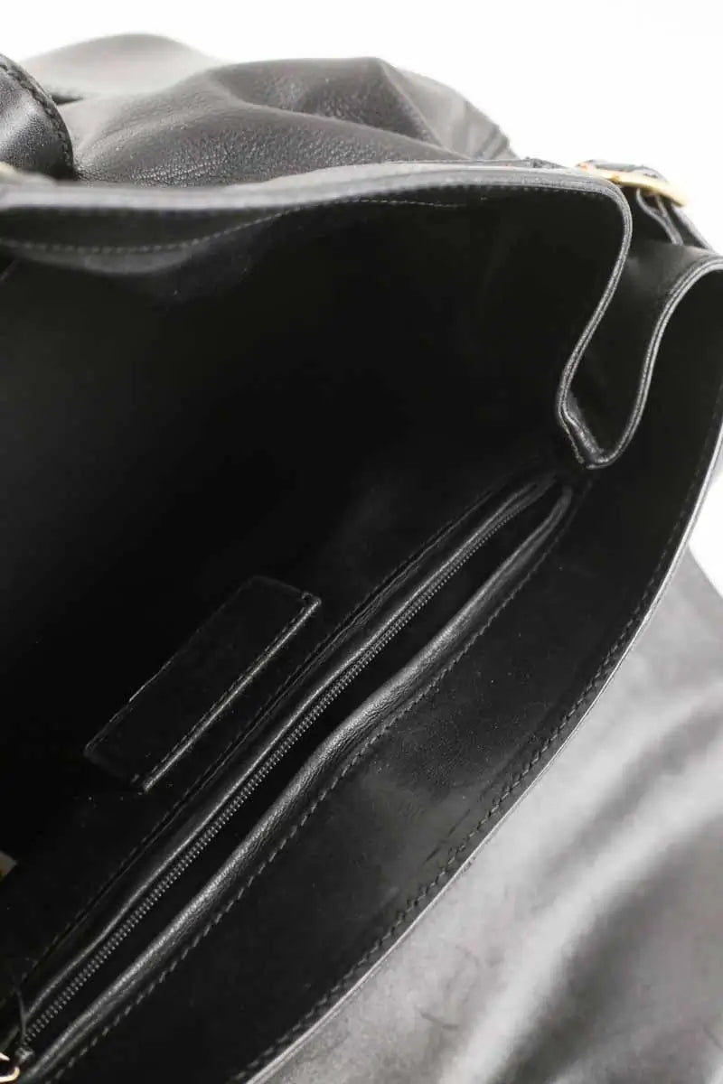 Sac porté épaule Yves Saint Laurent boston Noir en Cuir