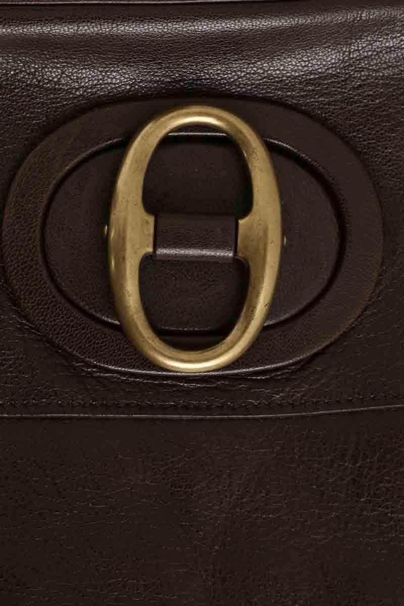 Sac porté épaule Yves Saint Laurent Marron en Cuir