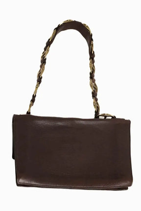 Sac porté épaule Yves Saint Laurent Marron en Cuir