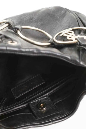 Sac porté épaule Yves Saint Laurent saharienne Noir en Cuir