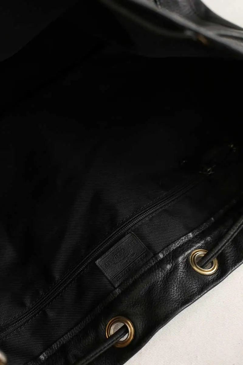 Sac seau Longchamp Noir en Cuir