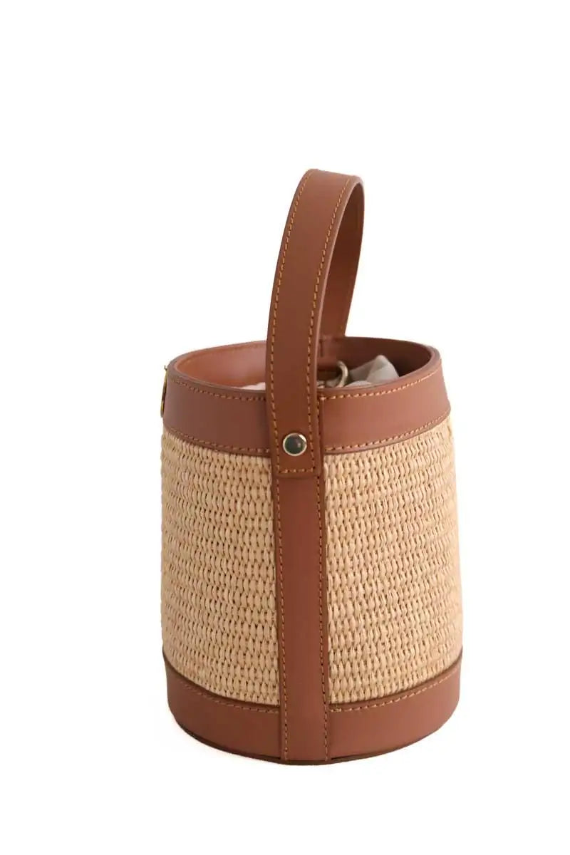 Sac Seau Meraki Heritage Camel en Osier