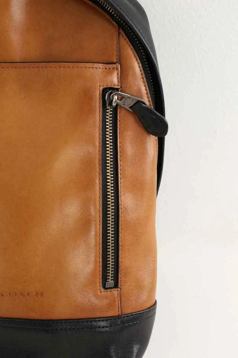 Sacoche Coach Marron en Cuir