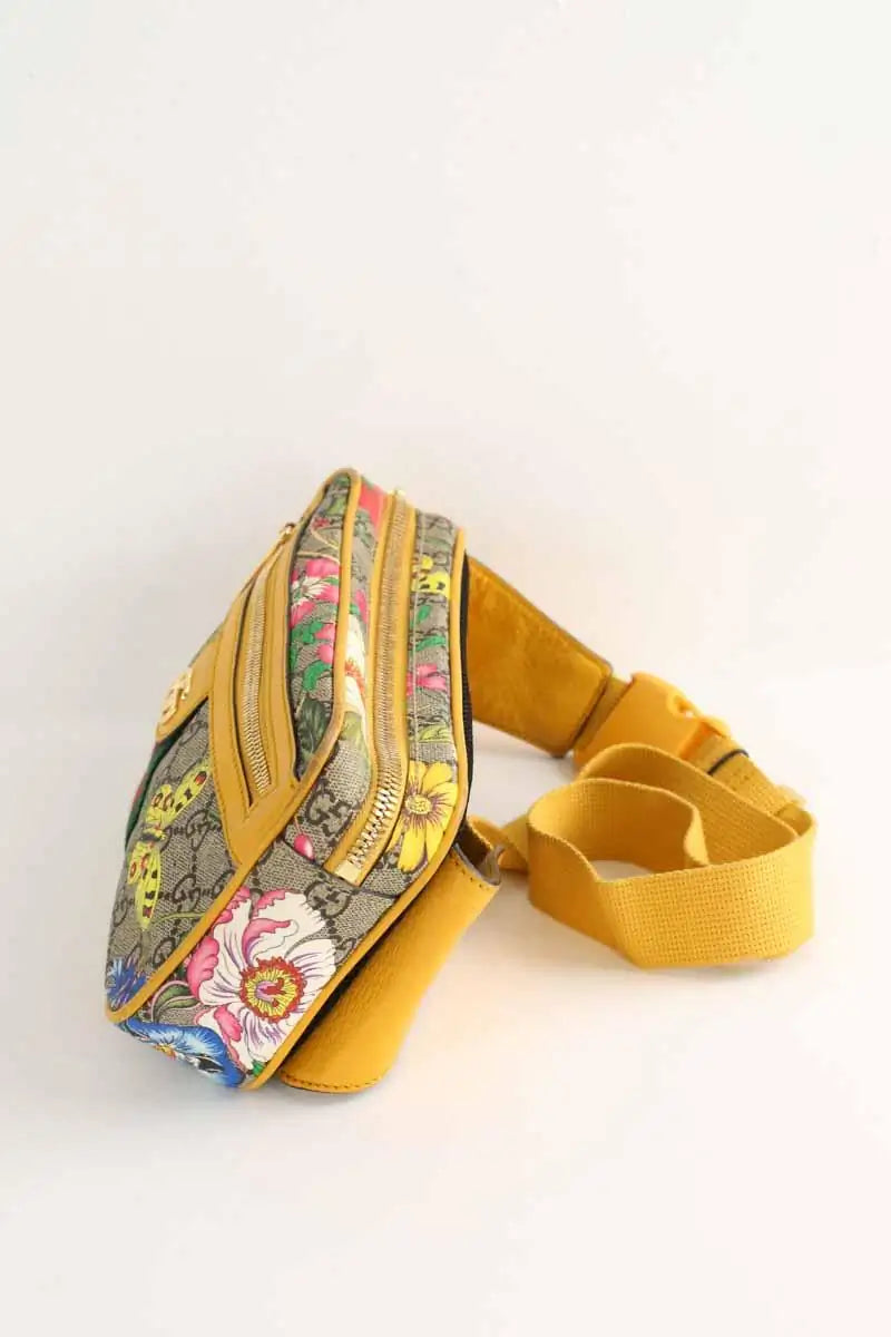 Sacoche Gucci Jaune en Cuir