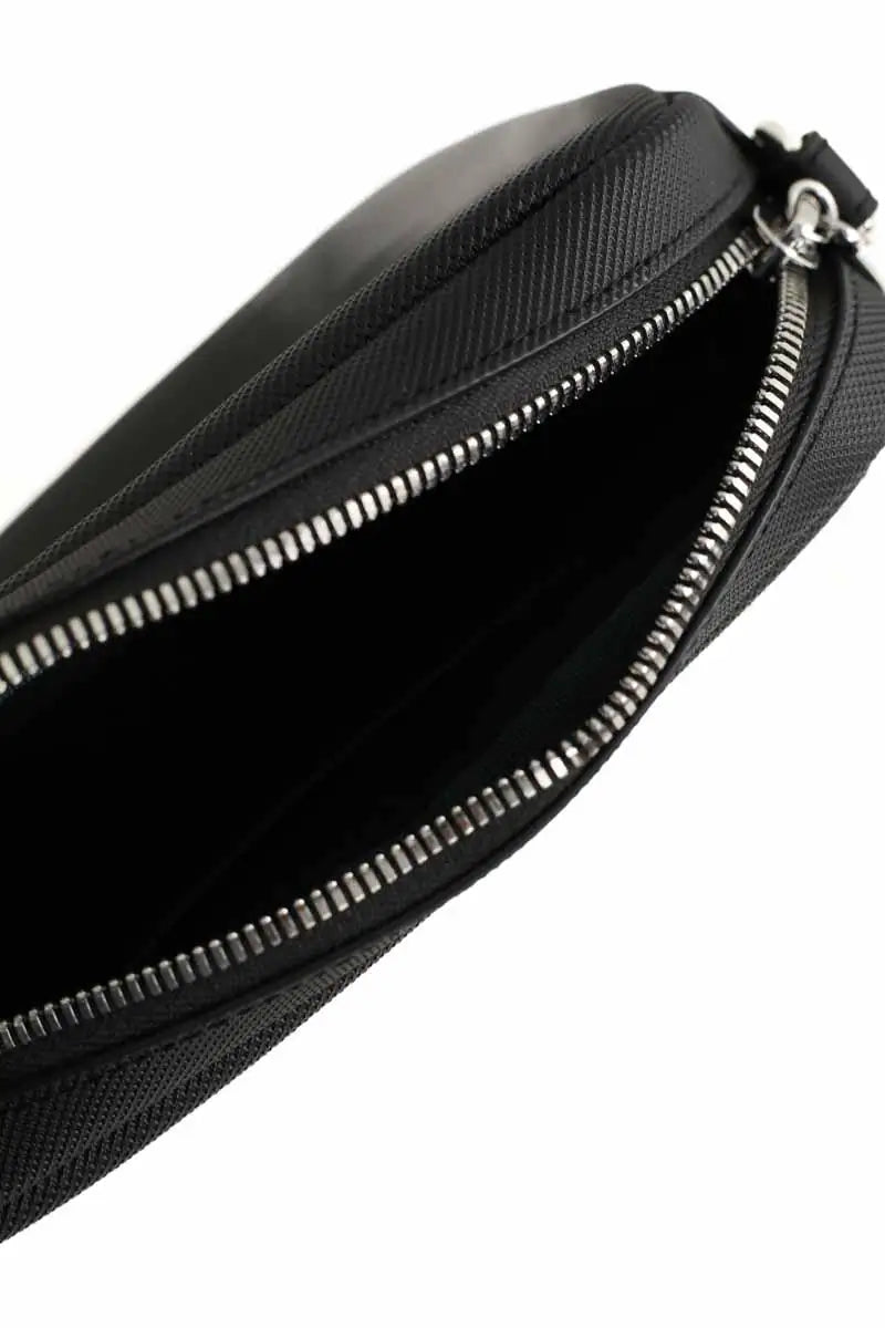 Sacoche Lacoste Noir en Cuir